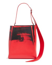 Calvin Klein 205W39nyc X Andy Warhol Foundation Electric Chair Leather Bucket Bag