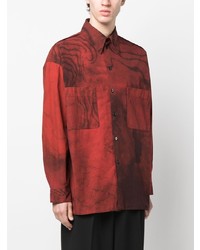 Lemaire Long Sleeved Patch Pocket Boxy Shirt