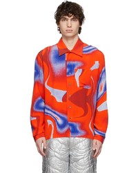 ERL Red Blue Graphic Shirt