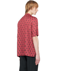Dries Van Noten Red Embellished Shirt