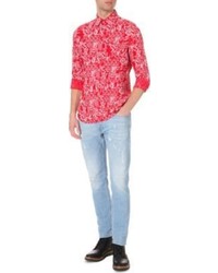 Diesel S Bandan Floral Print Woven Shirt