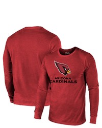 Majestic Threads Arizona Cardinals Lockup Tri Blend Long Sleeve T Shirt