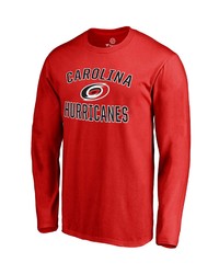 FANATICS Branded Red Carolina Hurricanes Victory Arch Long Sleeve T Shirt At Nordstrom