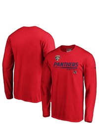 FANATICS Branded Red Florida Panthers Authentic Pro Core Collection Prime Long Sleeve T Shirt At Nordstrom