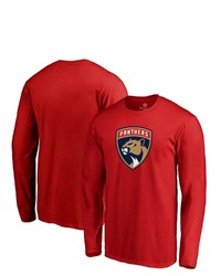 FANATICS Branded Red Florida Panthers Primary Team Logo Long Sleeve T Shirt At Nordstrom