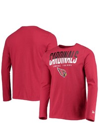 New Era Cardinal Arizona Cardinals Combine Authentic Split Line Long Sleeve T Shirt At Nordstrom
