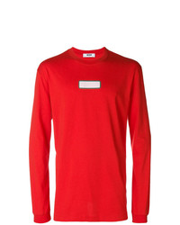 MSGM Colour Block Fitted Sweatshirt