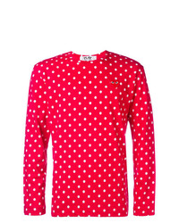 Comme Des Garcons Play Comme Des Garons Play Long Sleeve Polka Dot T Shirt