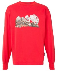 Palm Angels Graphic Print Long Sleeved T Shirt