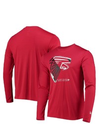 New Era Red Atlanta Falcons Combine Authentic Sections Long Sleeve T Shirt At Nordstrom