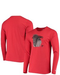 New Era Red Atlanta Falcons State Long Sleeve T Shirt