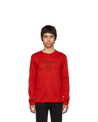 Versace Red Logo T Shirt
