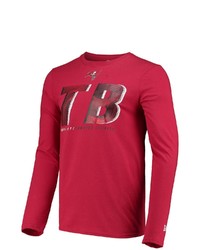 New Era Red Tampa Bay Buccaneers Combine Authentic Static Abbreviation Long Sleeve T Shirt At Nordstrom