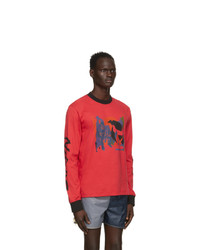 Bethany Williams Red The Magpie Project Edition Graphic Long Sleeve T Shirt