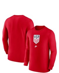 Nike Red Us Soccer Evergreen Crest Long Sleeve T Shirt At Nordstrom