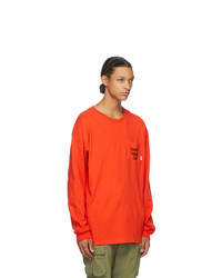 Vans Red Wtaps Edition Waffle Lovers Club Long Sleeve T Shirt