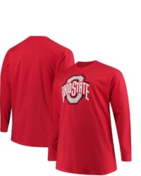 PROFILE Scarlet Ohio State Buckeyes Big Tall Primary Logo Long Sleeve T Shirt At Nordstrom