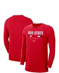 Nike Scarlet Ohio State Buckeyes Word Long Sleeve T Shirt At Nordstrom
