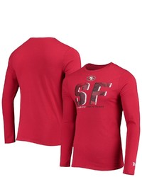 New Era Scarlet San Francisco 49ers Combine Authentic Static Abbreviation Long Sleeve T Shirt At Nordstrom