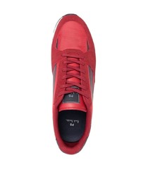 PS Paul Smith Logo Print Suede Trim Sneakers