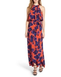 Lovers + Friends Golden Ray Floral Print Maxi Dress