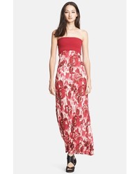 Jean Paul Gaultier Rose Print Convertible Maxi Dress