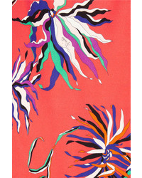 Emilio Pucci Printed Jersey Maxi Dress Coral