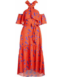 Borgo De Nor Off Shoulder Printed Dress