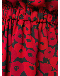 Saint Laurent Poppy Print Dress