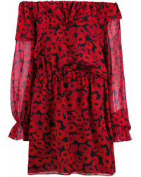 Saint Laurent Poppy Print Dress