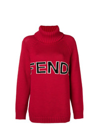 Fendi Intarsia Logo Knitted Sweater