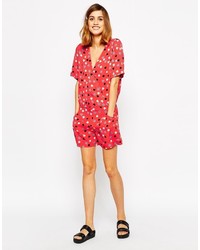 See by Chloe See By Chlo Romper In Heart Print