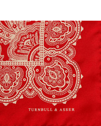 Paisley Silk Pocket Square by Turnbull & Asser
