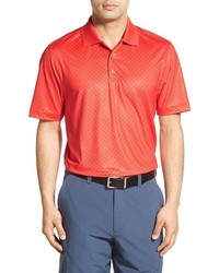 Red Print Polo