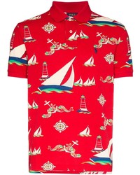 Polo Ralph Lauren Boat Print Polo Shirt