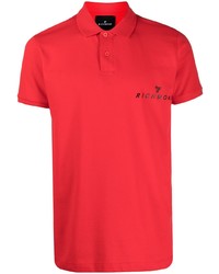 John Richmond Logo Print Short Sleeve Polo Shirt