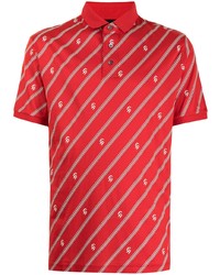 Emporio Armani Logo Print Short Sleeved Polo Shirt