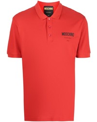 Moschino Logo Print Shortsleeved Polo Shirt