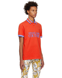 VERSACE JEANS COUTURE Red Printed Polo