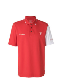 Z Zegna Short Sleeved Logo Polo Shirt