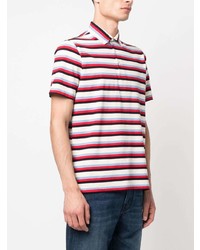 Aspesi Stripe Print Cotton Polo Shirt