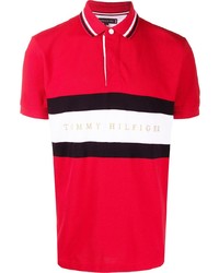 Tommy Hilfiger Striped Print Polo Shirt