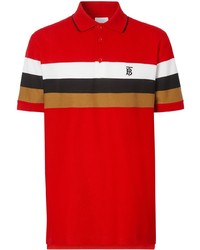 Burberry Striped Tb Motif Polo Shirt