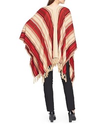 Lauren Ralph Lauren Petites Striped Poncho