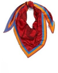 Red Print Scarf