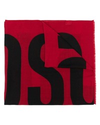 Moschino Logo Print Wool Scarf