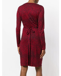 Dvf Diane Von Furstenberg Dotted Print Wrap Dress