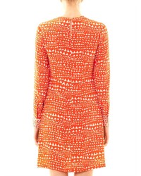 Stella McCartney Gabel Heart Print Silk Dress, $1,019 ...