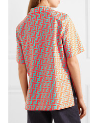 Fendi Printed Cotton Poplin Shirt