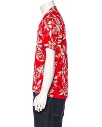 Saint Laurent 2016 Hawaiian Hibiscus Print Shirt